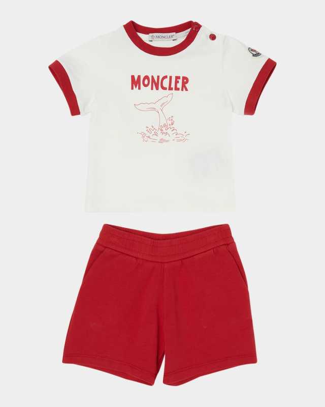 Boy's Whale Tale Graphic T-Shirt and Shorts Set, Size 6M-3